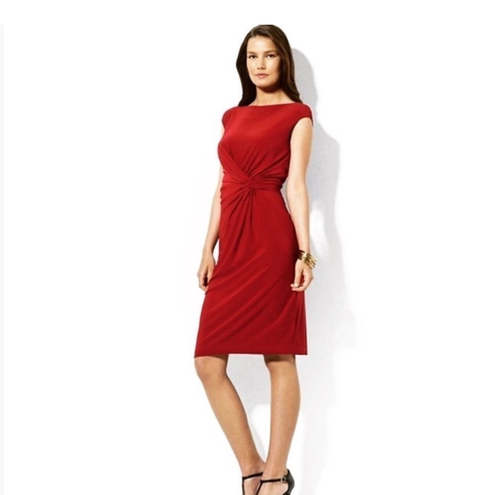 Lauren Ralph Lauren Red Sheath Dress